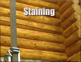  Wilmington, North Carolina Log Home Staining